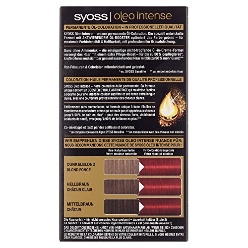 Syoss Oleo Intense Coloration 5-92 Helles Rot, 115 ml - 2