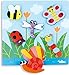Produktbild Vilac 20 x 20 x 3 cm Bugs Peg Puzzle (6-teilig)