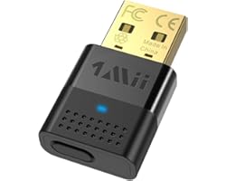 1mii B10 USB Bluetooth 5.0 Audio Transmitter for Windows, Mac, Linux, PS4, PS5, Bluetooth Dongle Adapter for PC, Pair 2 Headp