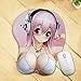 Produktbild vinallo Cute weich sexy Cartoon Girl 3D Big Brust Brüste Silikon Handgelenkauflage Mauspad Gaming Mousepad (zufällige Stil)