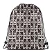 Produktbild vintage cap Darkest Chocolate Brown Fibonacci Spiral_44278 3D Print Drawstring Backpack Rucksack Shoulder Bags Gym Bag for Adult 16.9"x14"