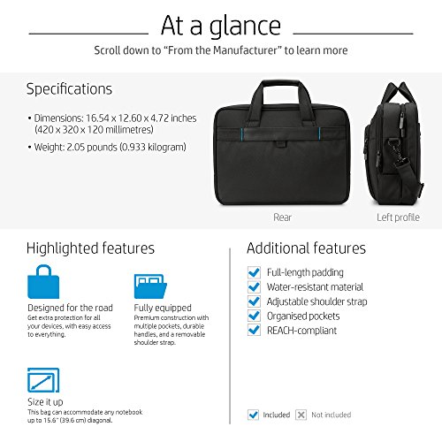 HP SMB Topload Case  Aktentasche 39 6 cm  15 6 Zoll 