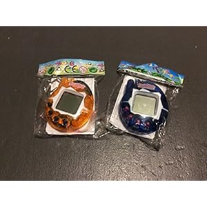 UChic 2 STÜCKE Virtuelle Cyber Digital Haustiere Elektronische Haustiere Retro Spiel Lustige Spielzeug Handheld Spiel Maschine Für Geschenk Farbe Zufällig