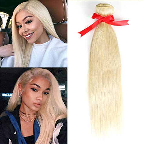 Tissage Cheveux Humain Naturel Vrai 100% Tissage Blond Hair Bundle 100g Meche Naturel Bresilienne Remy Lisse Longue Soft Hair 18 pouce