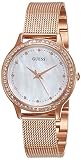 Guess Damen Analog Quarz Uhr mit Edelstahl Armband W0647L2