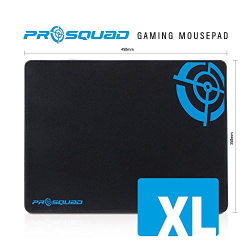 ProSquad Gaming Mauspad – Professional Speed-Pad – rutschfest und präzise – 35x45cm – schwarz - 3
