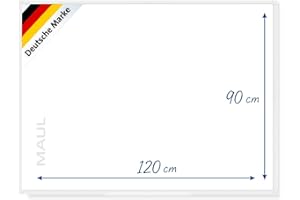 ‎MAUL MAUL Whiteboard MAULprimo 90 x 120 cm | Magnettafel inkl. Ablageschale für Marker | Magnethaftend, beschriftbar und trocken abwischbar | Montage in Quer- und Hochformat | Weiß