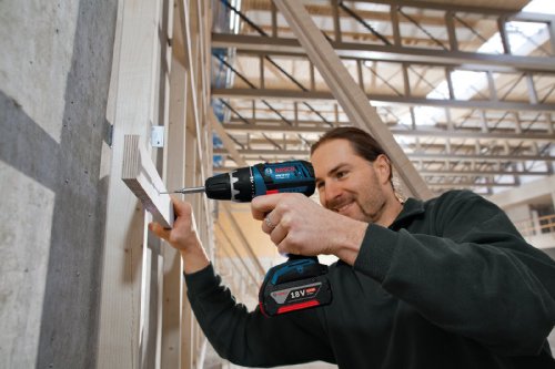 BOSCH Akku-Bohrschrauber GSR 18V-LI mit 2 Akkus 4,0 Ah + L-Boxx - 4