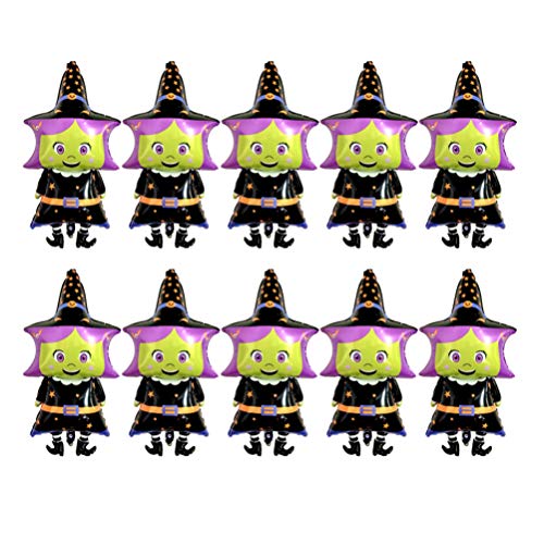 NUOBESTY Globos de Papel de Bruja de Halloween, Globos de...