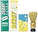 Shaving Factory SF316 Double Edge Safety Razor/ Shaving Factory Hand Made Shaving Brush L Derby Shaving Cream Lemon Scent and Derby Extra Double Edge Razor Blades Gift Set for Men