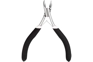 ‎SONEW Sonew Cążki do skórek ze stali nierdzewnej, szczypce do paznokci Clipper z podwójnym uchwytem sprężynowym ostre odpychacze do skórek Remover nożyczki trwałe