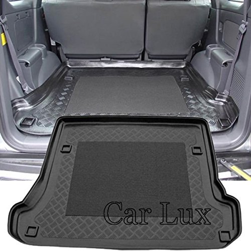 Car Lux AR00954 - Alfombra Bandeja Cubeta Protector cubre maletero a medida con antideslizante