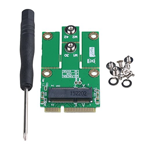 BQLZR M.2 (NGFF) Key E to mPCIe (PCIe+USB) Converter Adapter Support Full / Half Size