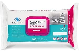 Dr. Schumacher CLEANISEPT® WIPES FORTE MAXI - 100 Tücher | Packung (100 Tücher) - B07PTCJ6KD