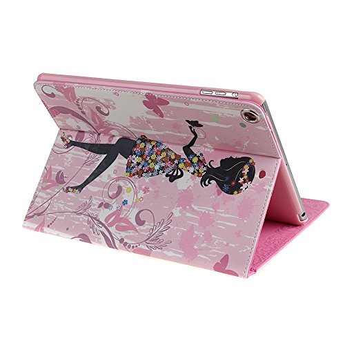Für iPad 2 Hülle,Für iPad 3 Schutzhülle Tasche Case – Funyye Smart Cover Leder Case Schutz Hülle Tasche Für iPad 4,[Blume Fee Mädchen Kristall Diamant Muster] PU leder Kunstleder Schutzhülle Tasche mit Ständer Für iPad 2/3/4 + 1x Stylus Pen – Kleider Prinzessin - 3