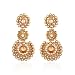 I Jewels Traditional Gold Plated Stone Earrings for Women E2099LW (LCT/Gold) RS.299.00