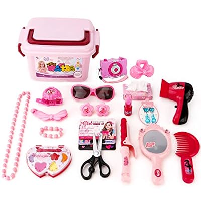 YVSoo - Dînette - Mallette de Coiffure pour Les Petits Filles - ( Lot DE 23)