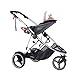 phil&teds Dash Pushchair Doubles Kit, Grey Marl