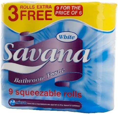 9 Large Toilet Rolls Savana