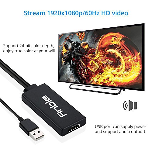 Anble VGA Adapter Konverter 1080p Video Auf HDMI Kabel Vom Desktop/ Laptop/ PC/ Notebook/ PC/ HD TV-box zu HDTV/ Monitor/ Projektor - 5