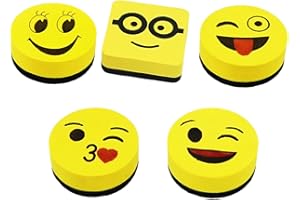 LQIOACU 5 Stück Whiteboard schwamm, Mini whiteboard reiniger, Whiteboard schwamm magnetisch, Tafelschwamm