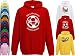 Hat-Trick Designs Arsenal Football Baby/Kids/Childrens Hoodie Sweatshirt-3-4Yrs-Red-Born & Bred-Unisex Gift