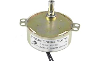 CHANCS TYC-50 12V DC 5-6RPM CW/CCW 4W Synchronmotor Elektrischer Getriebemotor für Weihnachtsdekoration
