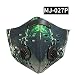 Produktbild Beautop Aktivkohle-Gesichtsmaske, atmungsaktiv, mit winddichten, staubdichten Filtern, für Outdoor-Aktivitäten, Sport, Radfahren, MJ-027P, 59x13cm