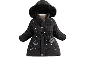 Nemopter Winter Down Jacket Girl Princess Winter Coat Autunno Mid Long Thick Thick Parka Fur