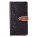 Produktbild Huawei Honor 6X / GR5 2017 / Mate 9 Lite Hülle, Chreey Premium Krokodil Leder Wallet Tasche Metall Schnalle Flip Cover Stilvoll Handyhülle Schutz Case [Dunkelbraun]