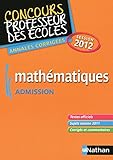 Image de MATHS CRPE 2012 ANNALES CORRIG