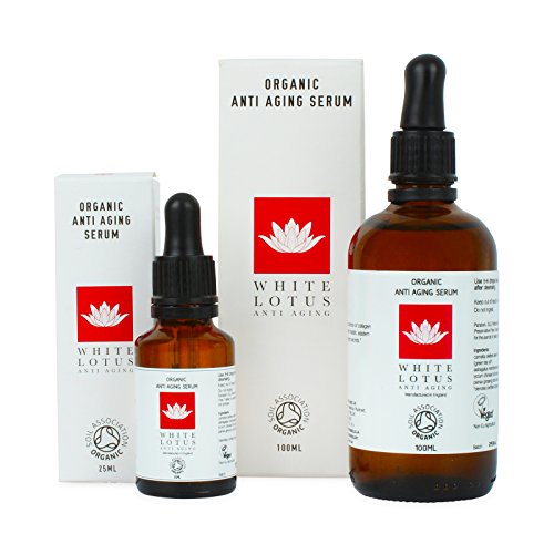 White Lotus ORGANISCHES ANTI-AGING SERUM 25 ml | Nicht fettig reich an Antioxidantien + Vitamin C | Von Verjüngungs-Experten speziell für den Einsatz mit Derma-Roller konzipiert - 8