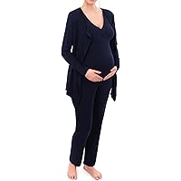Herzmutter zwangerschaps- en voedingstop - 6700 (Blauw | Blauw-gestreept, L