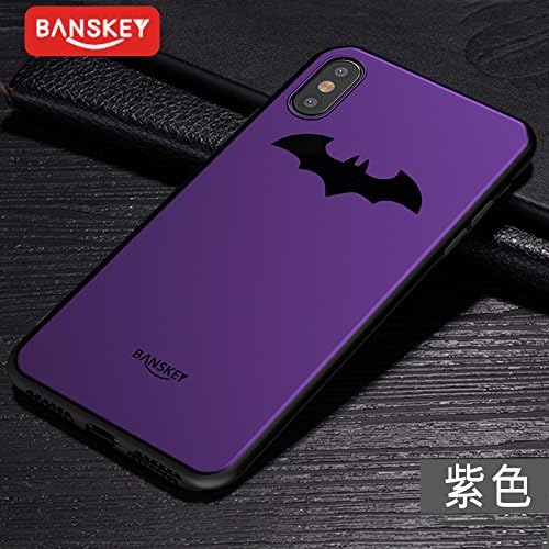 RONNEY'S BANSKEY Batman Soft TPU Case For Apple Iphone X PURPLE
