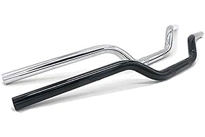 JANESHOP Universal Motorrad Lenker mit 1 Zoll 25mm Stange (Chrom)