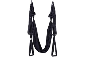 MINGPINHUIUS Set de yoga aéreo, Swing Yoga, hamaca trapezoidal, juego de yoga con correas de extensión y banda de goma