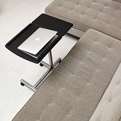 Einstellbare Laptop Schreibtisch Sofa Nachttisch Coavas 5 Verstellbare Höhe Starke Laptop Schreibtischständer Notebook Computer Tisch mit Rädern (schwarz) - 3