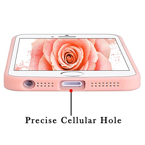 Funda iPhone 5   5S   SE  SpiritSun Soft Carcasa Funda para iPhone 5   5S   SE  4 0 pulgadas  Ultra Delgado y Ligero Flexible TPU Caja Suave Silicona Piel Carcasa Anti Rasgu  os Anti Golpes Parachoques Dise  o Mate Opaco Gel Protectora Carcasa - Rosado