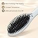BESTOPE Hair Straightener Brush Electric Heating Hair Straighteners Ceramic Detangling Comb Digital Anion Hair Care, Anti-Scald Effective Silky (6 Temp Levels, Max 210°C)
