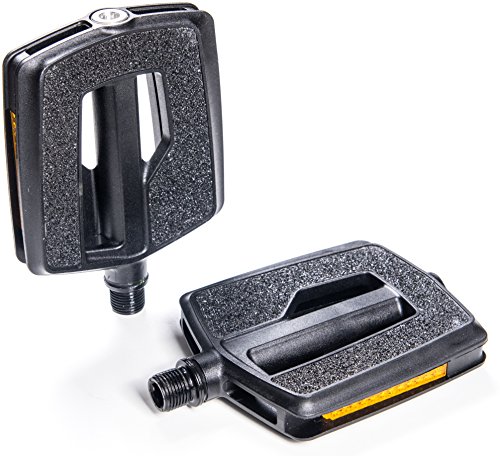 AARON Urban Fahrradpedale mit hochwertiger Lagerung, innovative und griffige Fahrrad / City-Bike und Trekking Pedale, Schwarz - 4