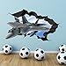 Produktbild Wall Smart Designs Army Fighter Jet Ful Farbe Flugzeug gebrochenen Krieg 3D Art Wand Aufkleber Aufkleber Jungen Graphic Wandbild 2