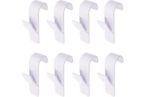 BEIIEB 8 ganchos para radiador de baño, ganchos para colgar ropa para la casa, ganchos de plástico para radiadores, no requiere perforación, se pueden colgar de radiadores, baños.