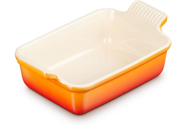 Le Creuset Héritage Plat Rectangulaire, Céramique, 19 cm, 1,1 L, Volcanique, 71102190900001