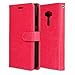 Produktbild crisant Asus Zenfone 3 ZE520KL Hülle Rot PU Leder Magnetverschluss Ständer Flip Brieftasche Schutzhülle Handyhülle Mit Kartenfach Für Asus Zenfone 3 ZE520KL Mit einem Geschenk