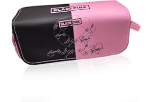IFHDO Blackppink Estuche de Lápices Niños Lápiz Bolsa Grande Capacidad Estuche con Cremallera, Bolsa de Cosméticos, Porta Lápices Útiles Escolares Papelería de Regalo para Niños y Adultos -C