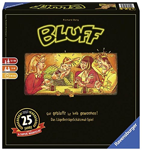 Preisvergleich Produktbild Bluff Jubiläums-Ausgabe: Gut geblufft ist halb gewonnen! Das LügeBetrügeSchätzmal-Spiel