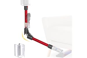 WYWY.WIDE Tubo telescopico pieghevole compatibile con Dyson V7 V8 V10 V11 V15 aspirapolvere senza fili, tubo in alluminio a sgancio rapido migliorato per la pulizia sotto il letto, tavolo divano (rosso)