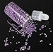SelfTek 12Pcs Nail Art Tips Caviar Beads Nail Art Mini Bottles Micro Balls for Nail Art Tips Decoration Multi-Color