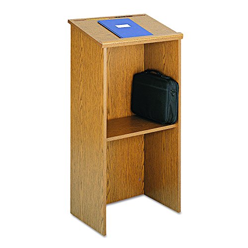 Safco Medium Oak Stand-Up Lectern