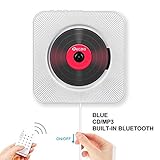 [Stilvoller CD-Player] Mit dem klassischen Power-Pull-Schalter können mehrere Funktionen der Fernbedienung ausgeführt werden. Einfach an der Wand zu installieren, mit einem talentierten Tischständer ist es einfacher, auf dem Tisch zu stehen. Machen Sie es zu einem Ornament an Ihrer Wand, um Ihr Zuhause eleganter und künstlerischer zu gestalten